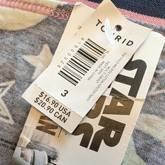 NWT Torrid Star Wars The Child Mid Rise Cotton Hipster Panty Size 3x - Picture 10 of 11